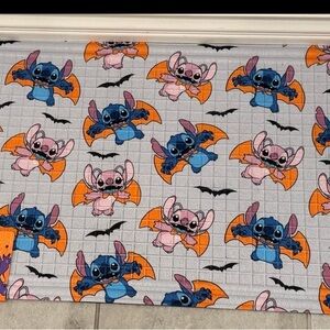 Disney Orange and Purple Stitch Halloween Rubber Doormat